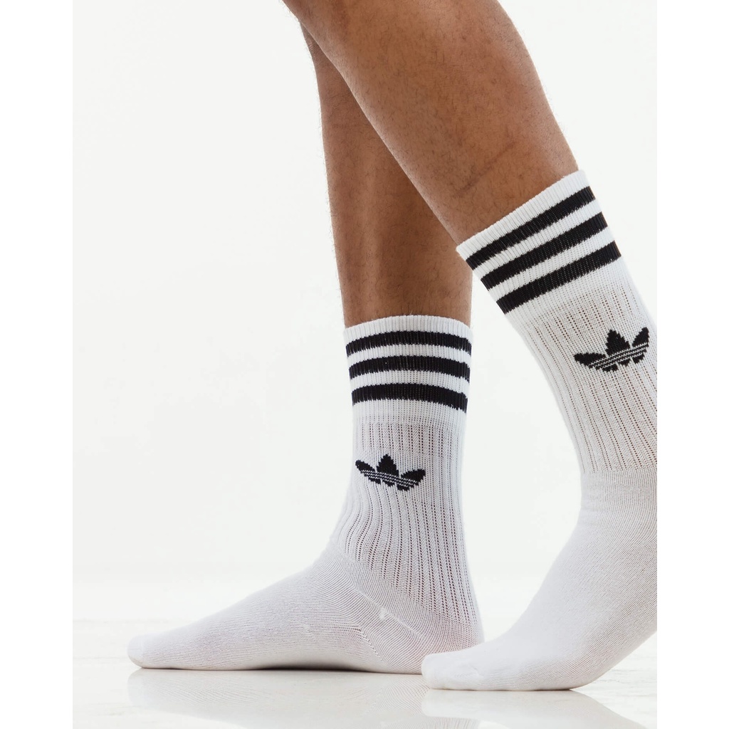 [Hofa store] Tất cổ cao adidas, 3 Sọc, dệt kim cao cấp 95% Cotton hạn chế mùi hôi và thông thoáng dành cho cả nam và nữ