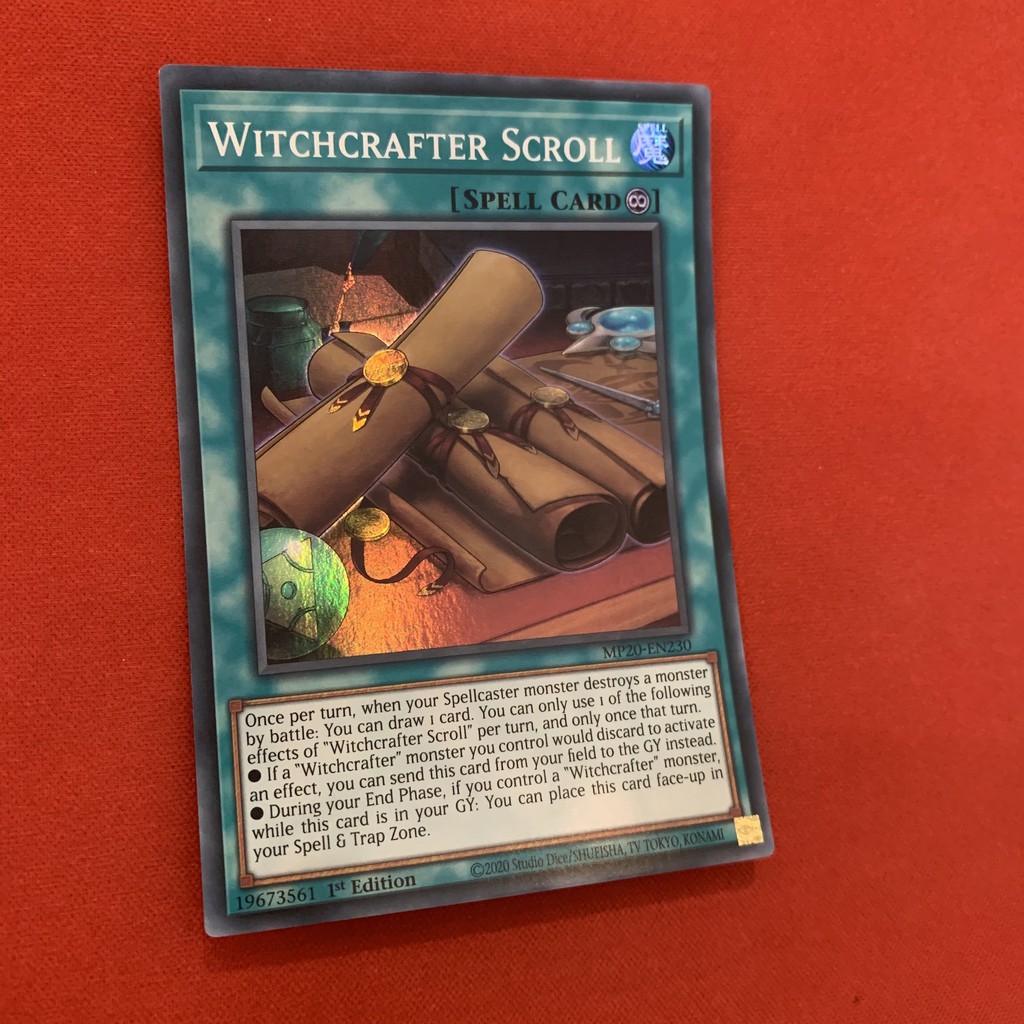 [EN][Thẻ Bài Yugioh Chính Hãng] Witchcrafter Scroll