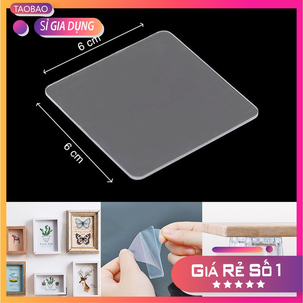 Miếng dán dự phòng 2 mặt keo siêu chắc dành cho các loại kệ dán tường