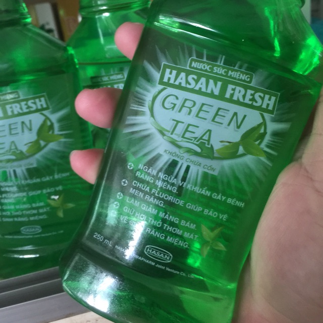 NƯỚC SÚC MIỆNG HASAN FRESH TRÀ XANH