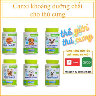 (1 lọ) Bổ Sung Canxi Calcium Phophorus (2 loại) Cho Chó giúp khỏe mạnh chắc xương