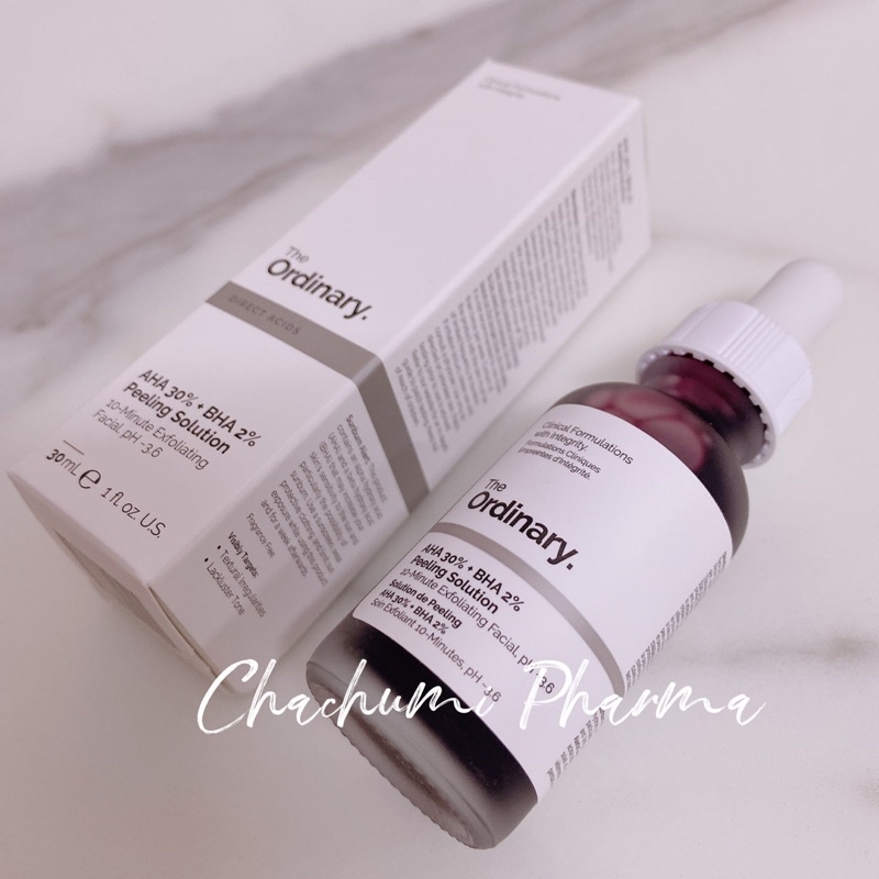 [CANADA] The Ordinary AHA 30% + BHA 2% Peeling Solution (Tinh chất tẩy tế bào chết)