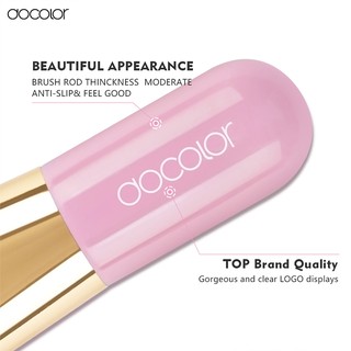 (HÀNG CHÍNH HÃNG) Cọ đánh phấn đa năng Docolor Kabuki Brush Pink