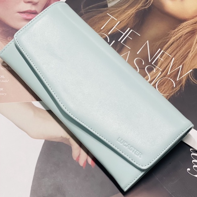 Ví dài nữ ,ví nữ cầm tay da thật nhập khẩu thời trang Lucaster store fubox phù hợp làm quà  bảo trì trọn đời