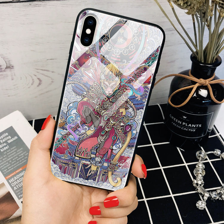 Ốp Kính Cường Lực Iphone In Hình Tôn Ngộ Không GIBNET Cho Iphone 12 Mini Pro Max 11 Pro Max Xs Max Xr X 7 8 Plus