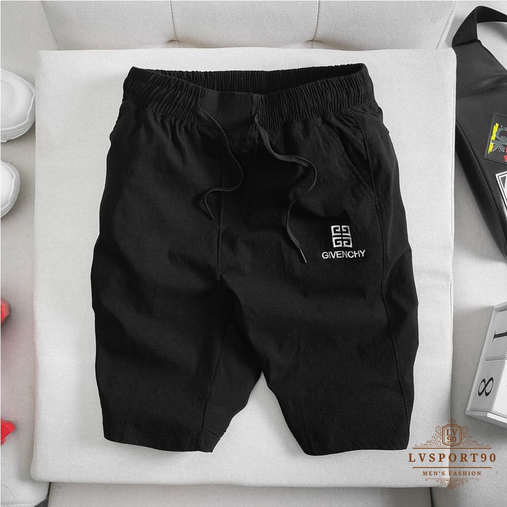 Quần ngố nam 💎SALE💎 quần short sooc Givenchi chất liệu phải cotton sần cao cấp mặc nhà chạy bộ phong cách Hàn Quốc | BigBuy360 - bigbuy360.vn