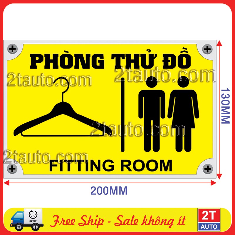 LOGO STICKER TEM DÁN CHỈ DẪN PHÒNG THỬ ĐỒ, PHÒNG THAY ĐỒ FITTING ROOM, CHANGING ROOM SKU phongthudo