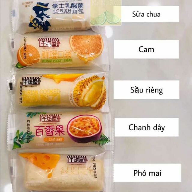 MIX Bánh sữa chua mini pocket đủ mùi