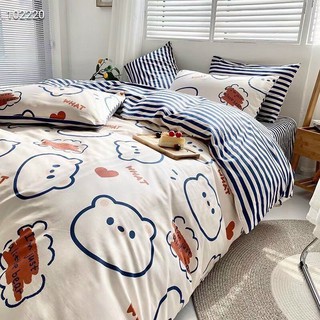Bộ Drap - Chăn Phao Cotton Poly Gấu Béo