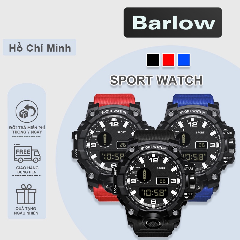 Đồng hồ nam Chống nước SPORT WATCH dáng thể thao đồng hồ điện tử - Barlow Store