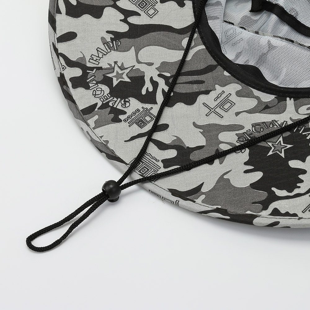 Nón Vành Rộng Che Cổ 2 Trong 1 Họa Tiết Rằn Ri Kèm Khẩu Trang Che Mặt Chống Tia UV Thoáng Khí Thời Trang Mùa Hè