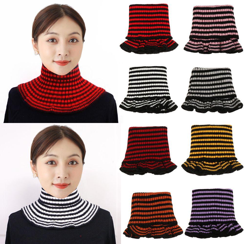 Cổ Áo Giả Dệt Kim Chống Gió Có Thể Tháo Rời Thời Trang