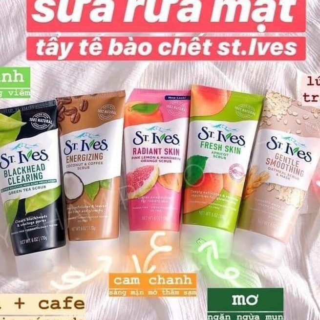 Sữa rửa mặt tẩy tế bào chết St Ives 170g