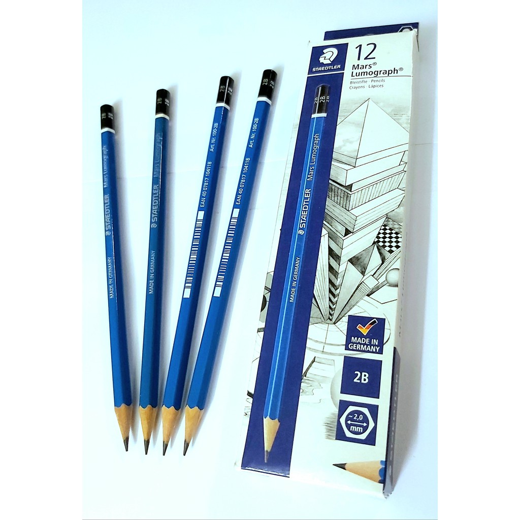 Bút chì gỗ 2B STAEDTLER mã 100-2B Hàng chính hãng
