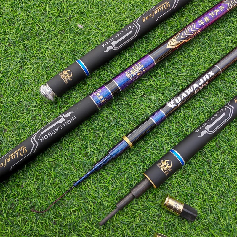 Cần câu tay,câu đơn câu đài Hắc Thiên Long DAWAJHX 6H