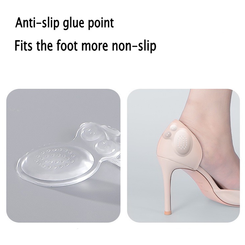 1 Cặp Miếng Dán Gót Chân Trong Suốt Giúp Giảm Đau Dành Cho Nữ