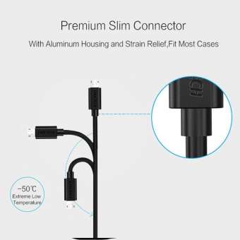 Dây cáp sạc nhanh 2.4A Micro USB - AB003 - màu đen