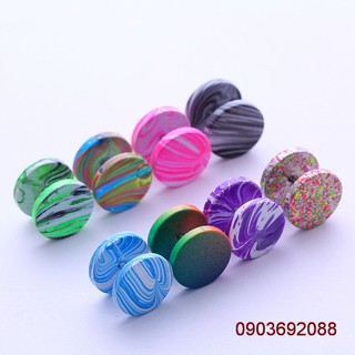 Bông tai inox màu neon cá tính cho nam lẫn nữ