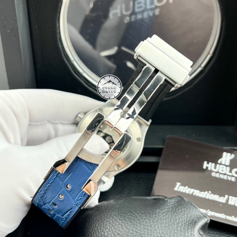 Đồng Hồ Nam Hublot Cơ Tự Động Size 42mm Class Màu Xanh Lịch Ngày Hàng Chuẩn Cao Cấp Fullbox | BigBuy360 - bigbuy360.vn