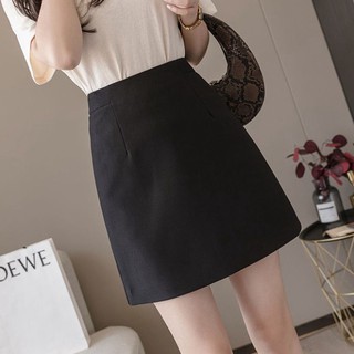 Chân váy chữ A ngắn màu đen CRCAV15