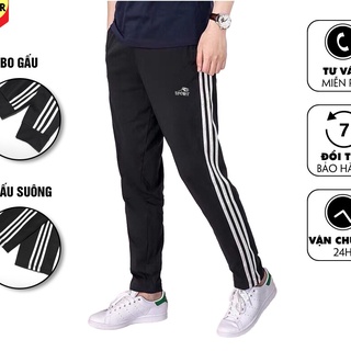 Quần 3 sọc nam nữ - Quần thể dục thể thao bo ống thời trang đủ size M-2XL