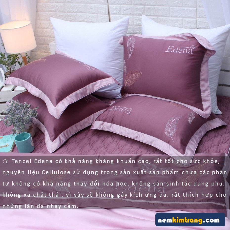 GA  Nệm Tencel Edena Mẫu 737 - CHÍNH HÃNG, CAO CẤP