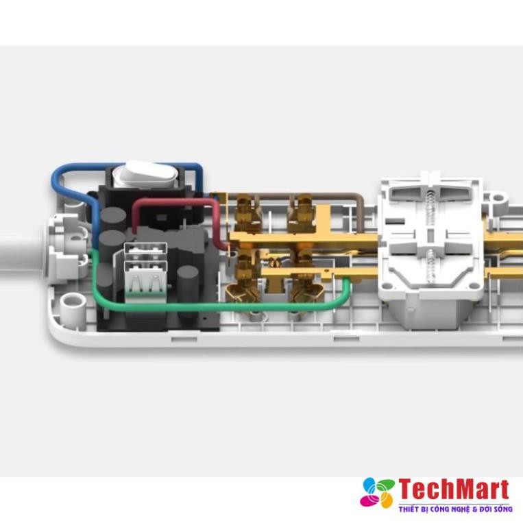 Ổ cắm Xiaomi Zmi Power Strip 6 cổng 2 usb CX05