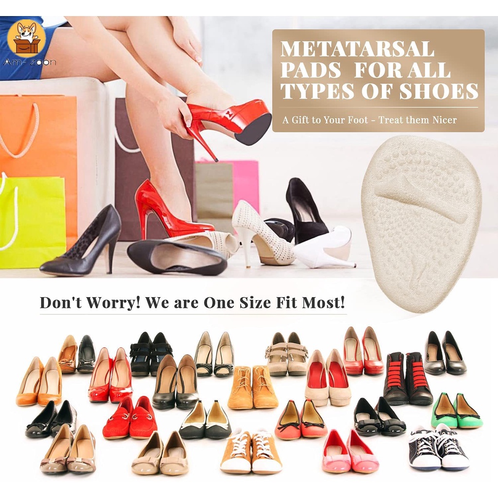 Miếng Lót Giày Cao Gót Giảm Đau Chân Có Thể Tái Sử Dụng