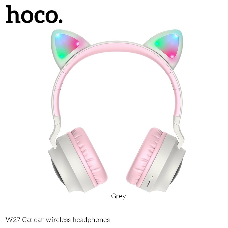 Tai nghe mèo Headphone Bluetooth HOCO W27 new 2020 - Chính hãng