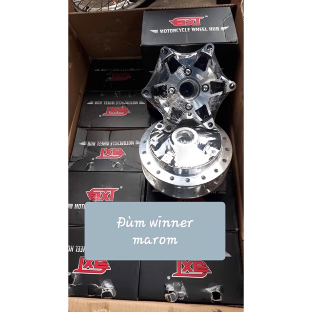 Đùm mạ crom trước+sau winner