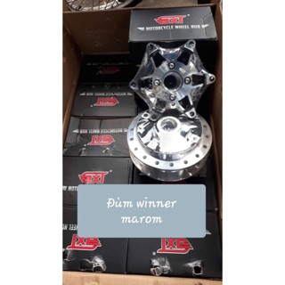 Đùm mạ crom trước+sau winner