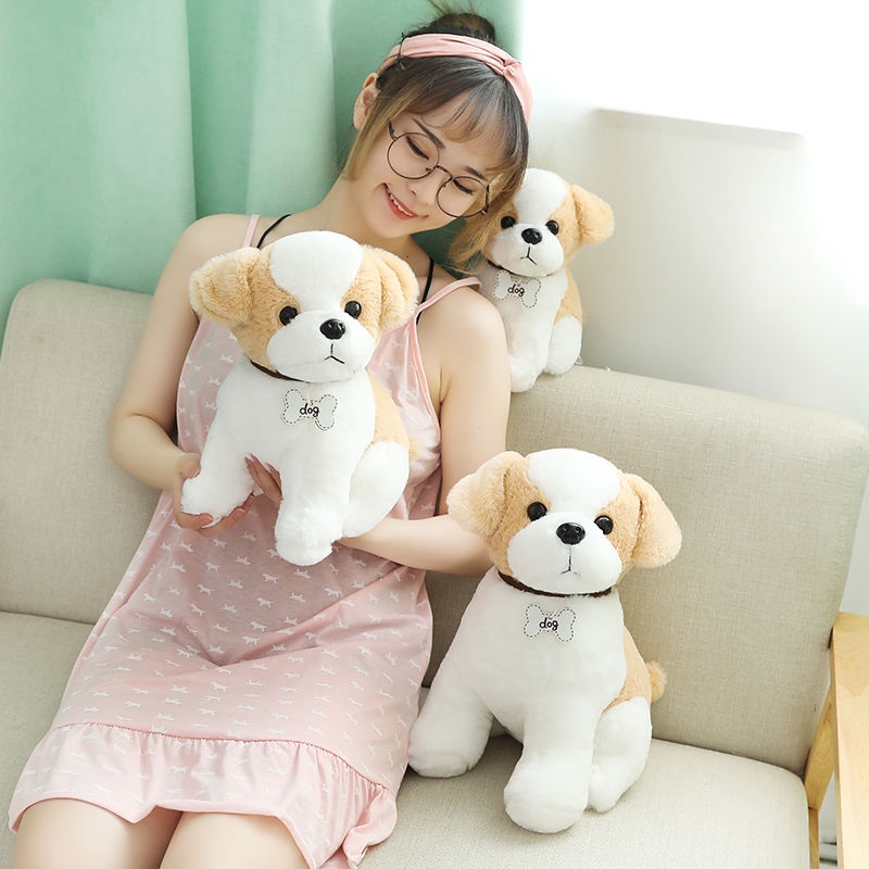 Thú nhồi bông hình chó husky xinh xắn mềm mại