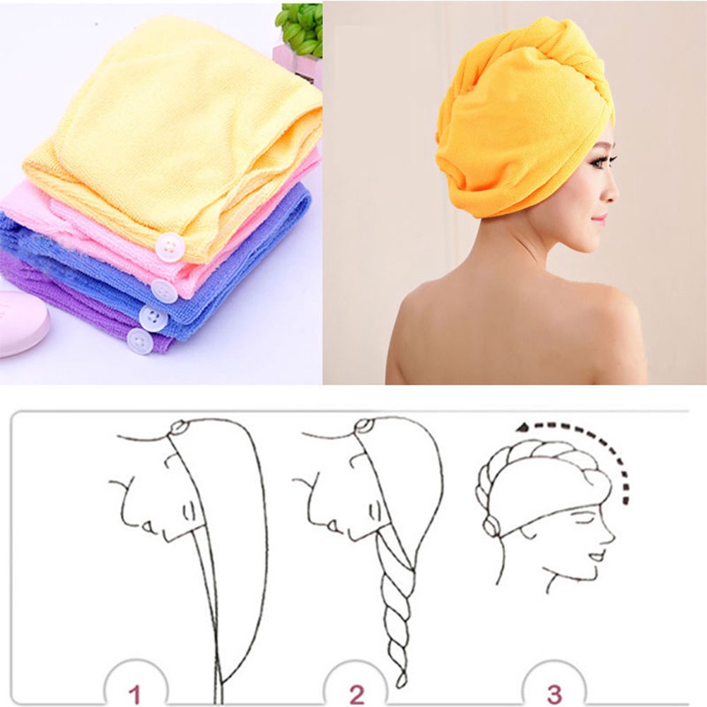 Mũ tắm thoải mái làm khô tóc