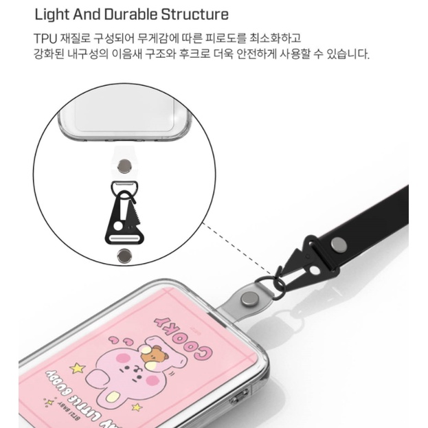 Ốp Điện Thoại In Hình bt21 Kèm Dây Đeo Cho Iphone