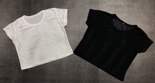 Áo croptop lưới