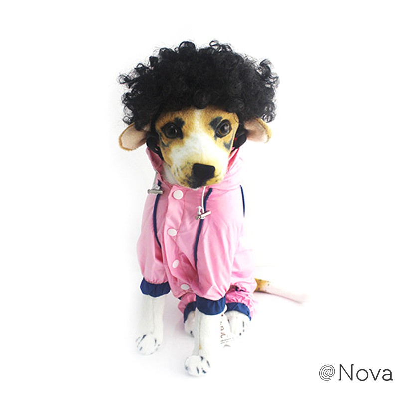 Dog Wig Pet Headdress Funny Short Wigs Syethetic Curly Hair Cosplay Costumes Grooming Fancy Dress Up Dogs Accessories