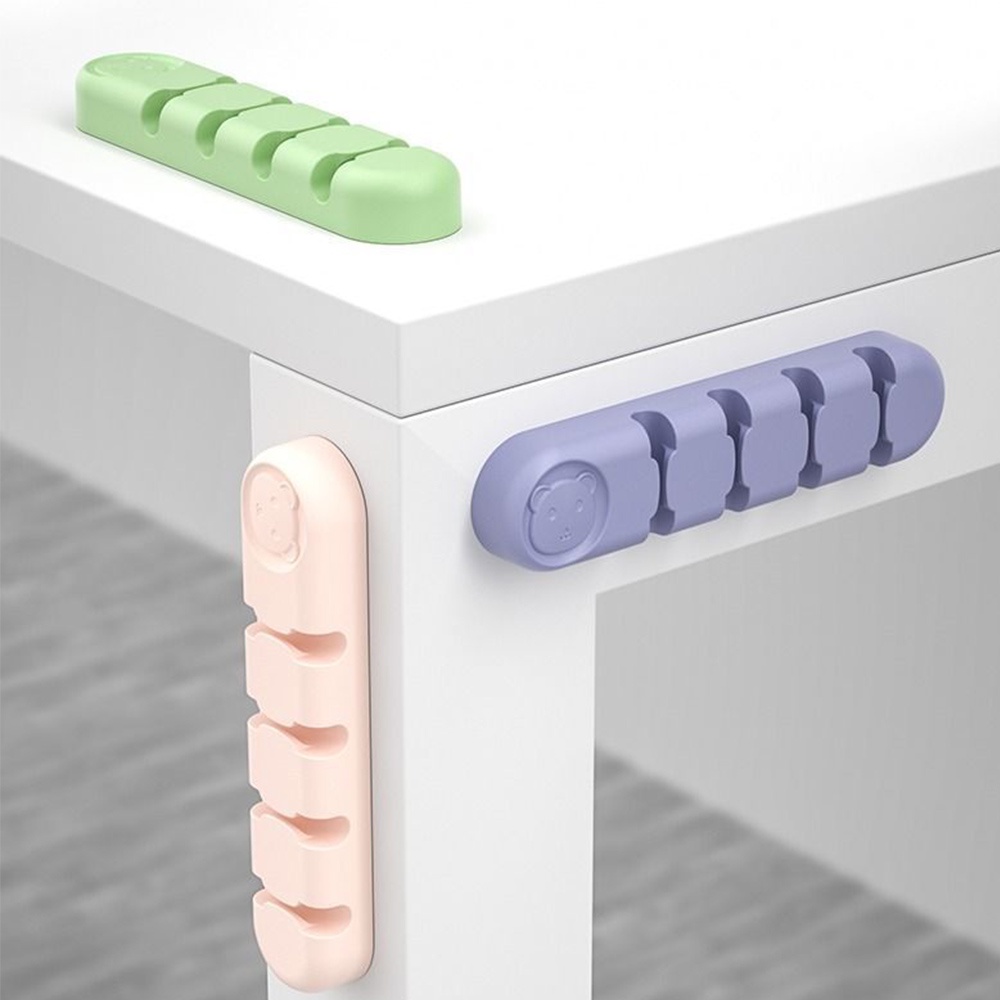 Dụng cụ cố định dây cáp USB/ tai nghe/ dây cáp bằng silicone tiện dụng