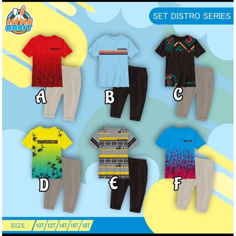 Set Áo Thun In Hình Thỏ Con Và Quần Short Thời Trang Cho Tuổi Teen