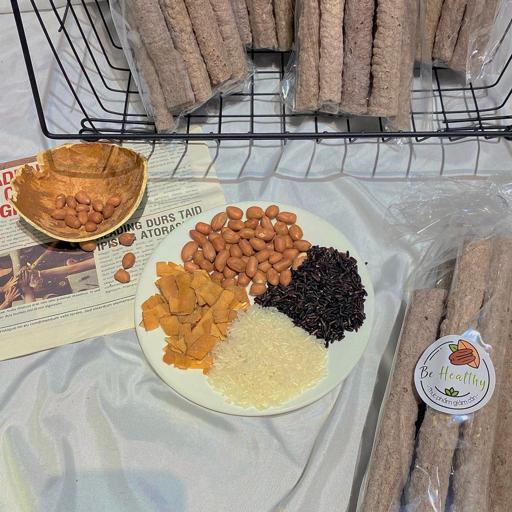 Bỏng gạo lứt giảm cân không đường siêu ngon phù hợp chế độ ăn kiêng túi 150gam