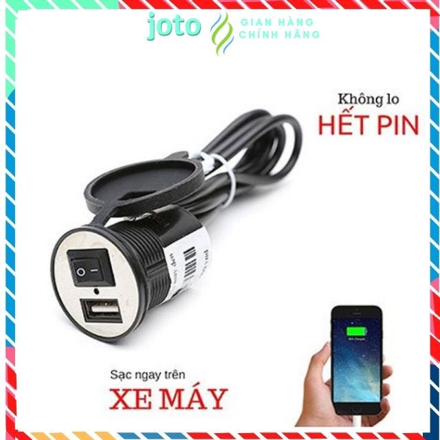 Sạc Xe Máy, Sạc Điện Thoại Trên Xe Máy ,JOTO