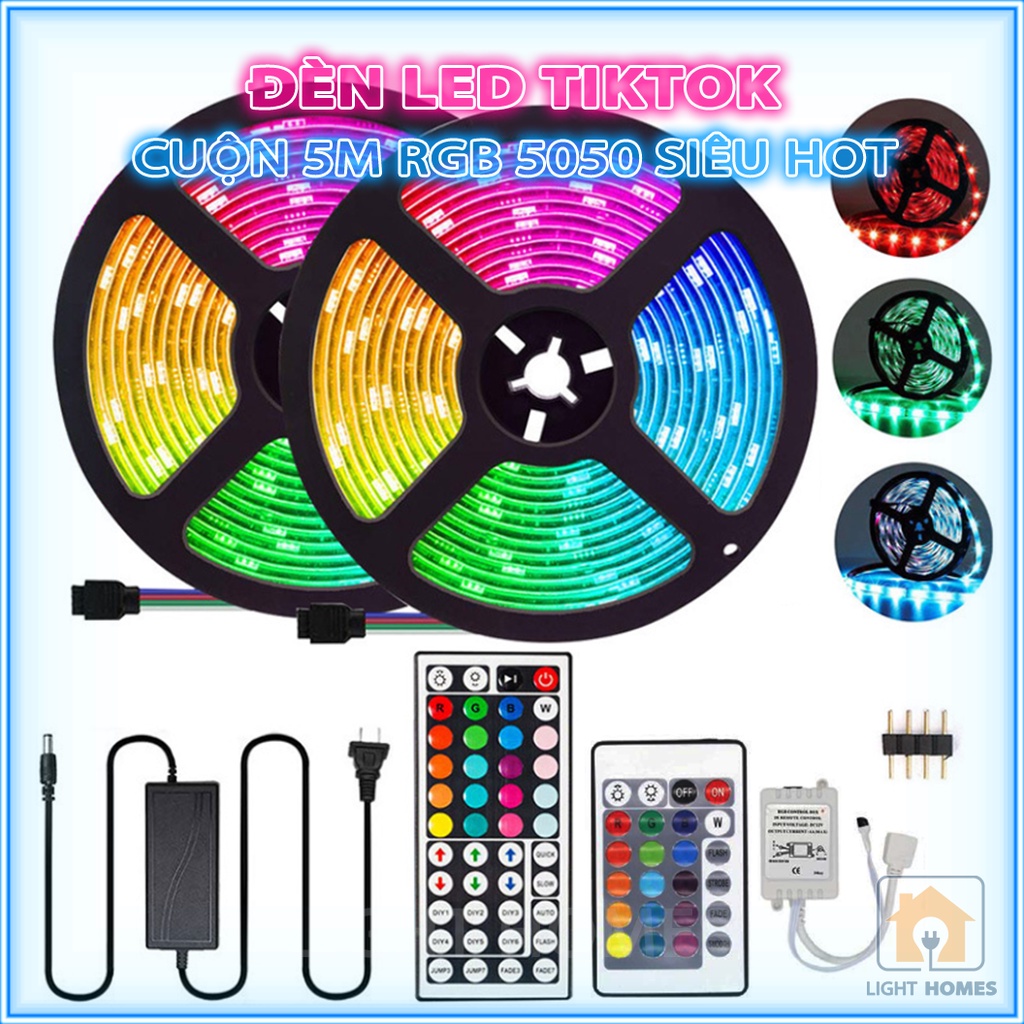 Đèn Led TikTok Quay Video TikTok, Led TikTok Trang Trí RGB 5050 Siêu Đẹp – LIGHT HOMES