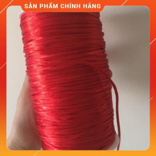 5m dây dù bóng màu đỏ size2mm
