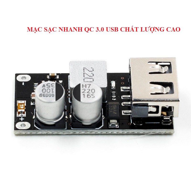 Mạch hạ áp DC 6-32v ra cổng USB 5v hỗ trợ sạc nhanh QC2.0-3.0