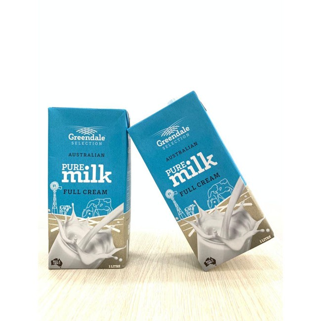 Sữa tươi nguyên kem Greendale Pure Milk 1L Nguyên Thùng Nhập Khẩu Úc Chính Hãng