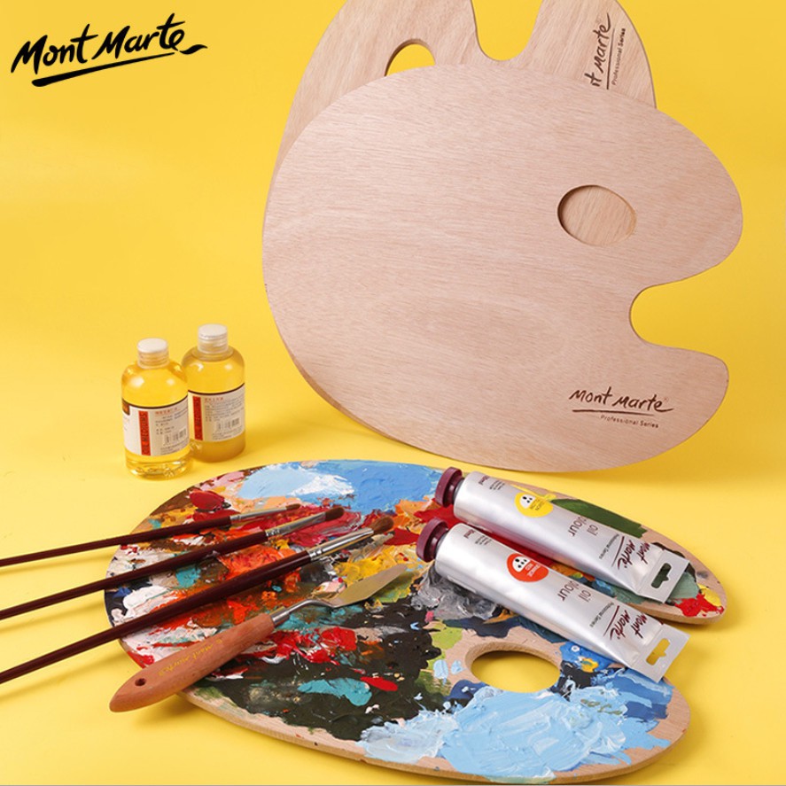 Bảng Pha Màu Gỗ 30x38cm Mont Marte Wood Palette - MCG0009