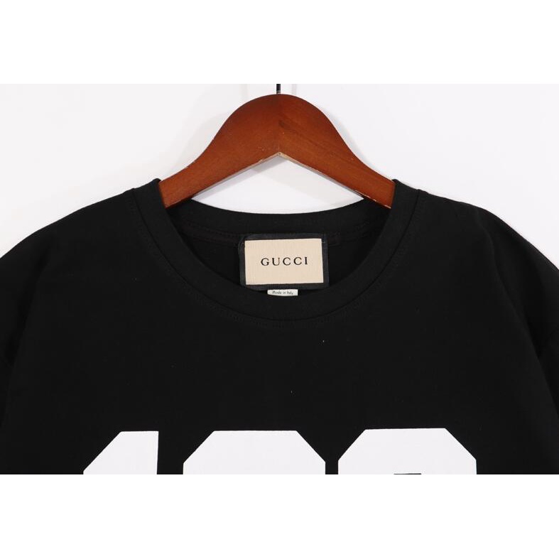 Áo thun tay ngắn chất liệu cotton in họa tiết Gucci thời trang cho nam và nữ
