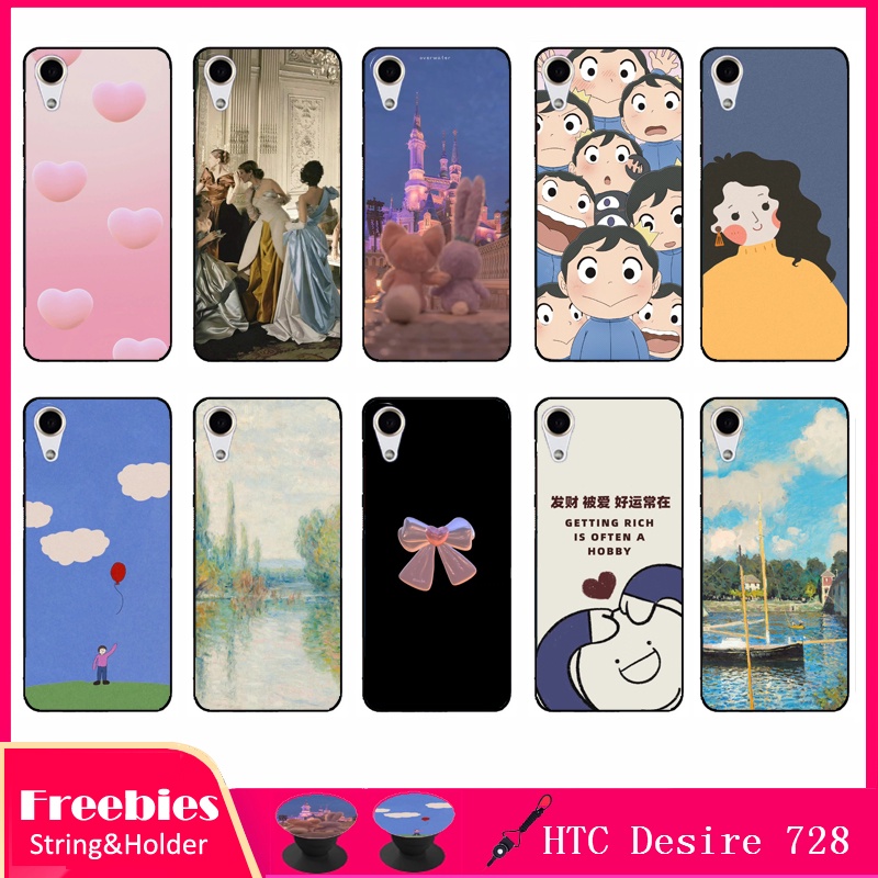 Ốp Điện Thoại Túi Khí Gắn Giá Đỡ Và Dây Đeo Cho HTC Desire 728