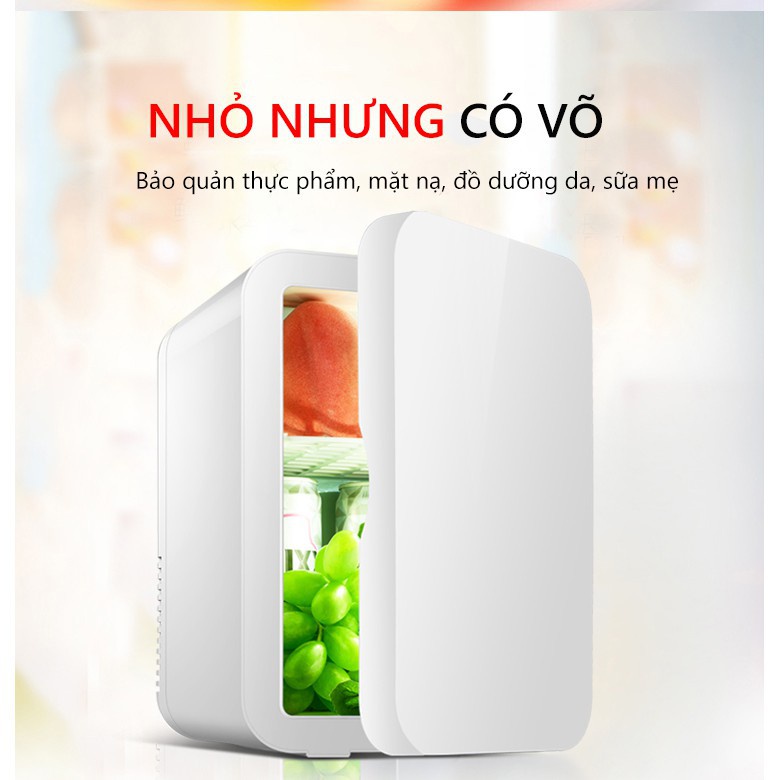 Tủ lạnh mini tủ trữ đồ mát 8L dùng trên xe oto hoặc gia đình