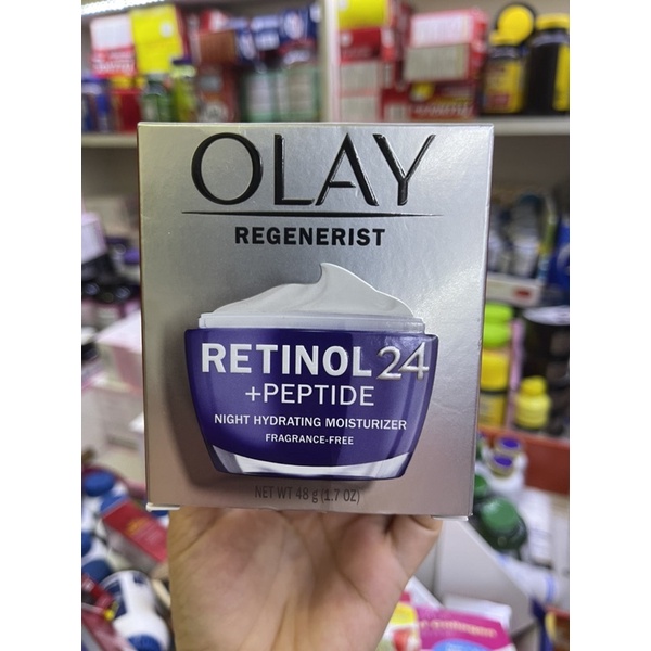 [ Hàng mỹ] Kem ban đêm Olay Regenerist Retinol 24 Peptide cải thiện da