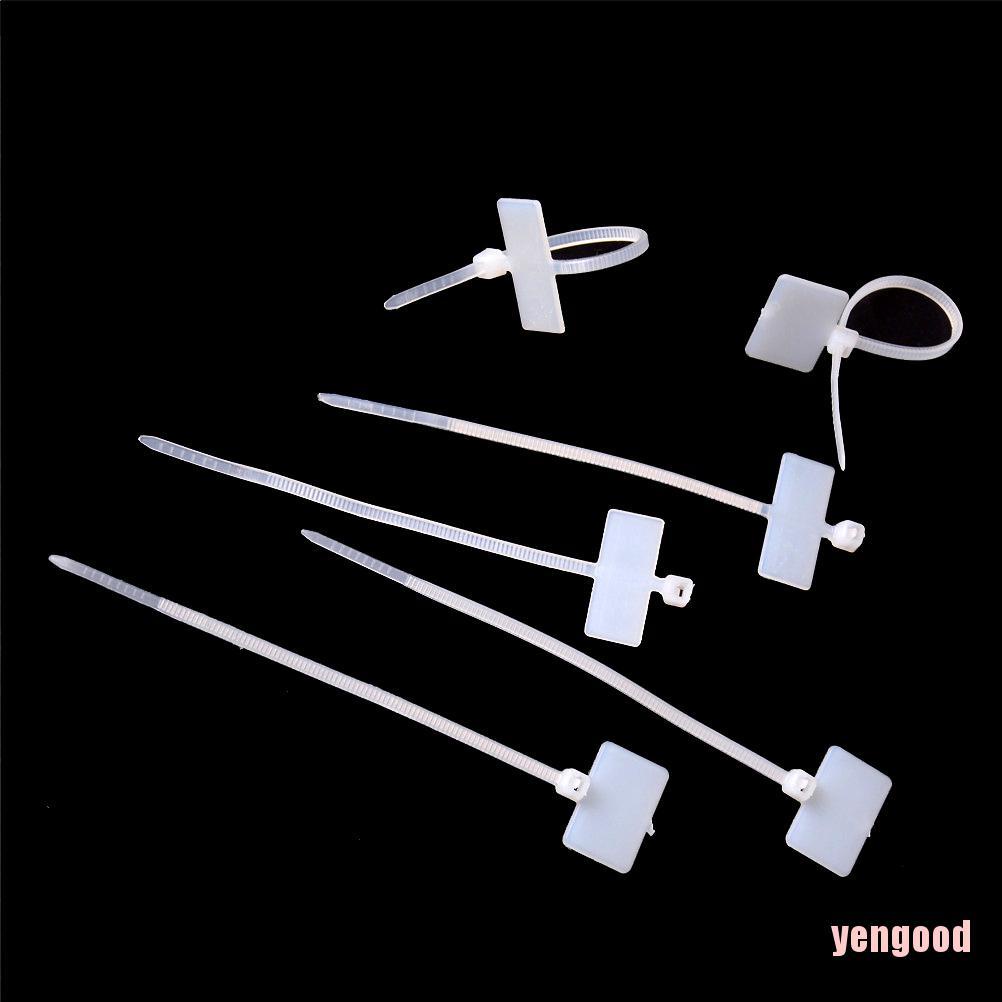 Bộ 100 sợi dây buộc cáp có thẻ đánh dấu RJ45 RJ12 chuyên nghiệp